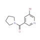 3-Bromo-5-(pyrrolidinocarbonyl)pyridine (CAS 1090388-79-6) - chemical structure image
