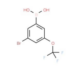 3-Bromo-5-(trifluoromethoxy)phenylboronic acid (CAS 1072951-48-4) - chemical structure image