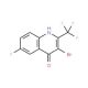3-Bromo-6-fluoro-4-hydroxy-2-trifluoromethylquinoline (CAS 1072944-66-1) - chemical structure image