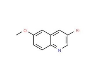 3-Bromo-6-methoxyquinoline (CAS 14036-96-5) - chemical structure image