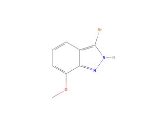 3-Bromo-7-methoxy-1H-indazole (CAS 133841-06-2) - chemical structure image