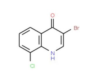 3-Bromo-8-chloro-4-hydroxyquinoline (CAS 1065087-93-5) - chemical structure image