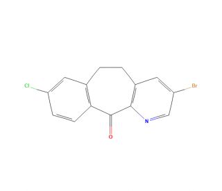 3-Bromo-8-chloro-5,6-dihydro-11H-benzo[5,6]cyclohepta[1,2-b]pyridin-11-one (CAS 156073-28-8) - chemical structure image