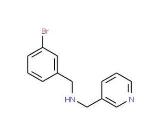 (3-Bromo-benzyl)-pyridin-3-ylmethyl-amine (CAS 436096-90-1) - chemical structure image