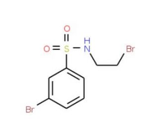 3-Bromo-N-(2-bromo-ethyl)-benzenesulfonamide - chemical structure image