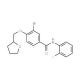 3-Bromo-N-(2-fluorophenyl)-4-(tetrahydro-2-furanylmethoxy)benzamide - chemical structure image