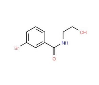 3-Bromo-N-(2-hydroxyethyl)benzamide (CAS 57728-66-2) - chemical structure image