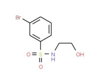 3-Bromo-N-(2-hydroxyethyl)benzenesulphonamide (CAS 911111-96-1) - chemical structure image