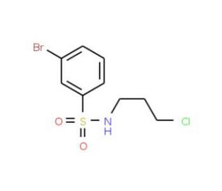 3-Bromo-N-(3-chloropropyl)benzenesulfonamide (CAS 929000-46-4) - chemical structure image