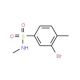 3-Bromo-N,4-dimethylbenzenesulfonamide (CAS 941294-51-5) - chemical structure image