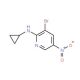 3-Bromo-N-cyclopropyl-5-nitropyridin-2-amine (CAS 1065074-85-2) - chemical structure image