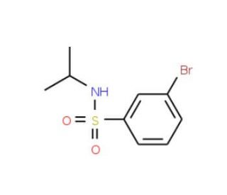 3-Bromo-N-isopropylbenzenesulphonamide (CAS 871269-08-8) - chemical structure image