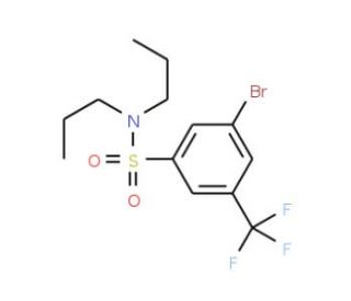 3-Bromo-N,N-dipropyl-5-(trifluoromethyl)benzenesulphonamide (CAS 957062-78-1) - chemical structure image