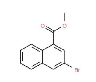 3-Bromo-naphthalene-1-carboxylic acid methyl ester (CAS 16650-63-8) - chemical structure image