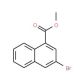 3-Bromo-naphthalene-1-carboxylic acid methyl ester (CAS 16650-63-8) - chemical structure image
