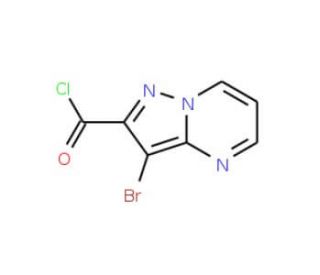 3-Bromo-pyrazolo[1,5-a]pyrimidine-2-carbonyl chloride - chemical structure image