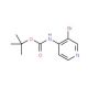 (3-Bromo-pyridin-4-yl)carbamic acid tert-butyl ester (CAS 257937-08-9) - chemical structure image