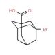 3-Bromoadamantane-1-carboxylic acid (CAS 21816-08-0) - chemical structure image