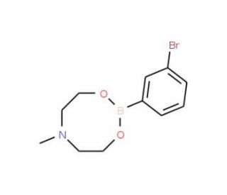 3-Bromobenzeneboronic acid N-methyldiethanolamine ester (CAS 374538-00-8) - chemical structure image