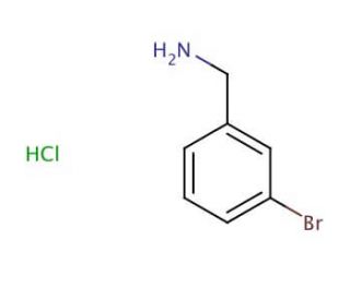 3-Bromobenzylamine hydrochloride (CAS 39959-54-1) - chemical structure image