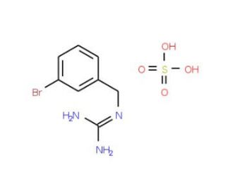 3-Bromobenzylguanidinium sulphate (CAS 90151-50-1) - chemical structure image