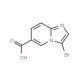 3-Bromoimidazo[1,2-a]pyridine-6-carboxylic acid (CAS 886362-00-1) - chemical structure image