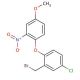 3-Bromomethyl-1-chloro-4-(4-methoxy-2-nitrophenoxy)benzene - chemical structure image