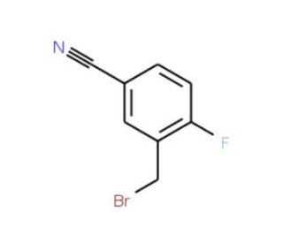 3-(bromomethyl)-4-fluorobenzonitrile (CAS 856935-35-8) - chemical structure image