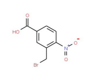 3-Bromomethyl-4-nitro-benzoic acid (CAS 916791-27-0) - chemical structure image