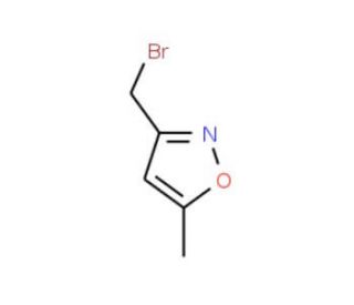 3-(Bromomethyl)-5-methylisoxazole (CAS 130628-75-0) - chemical structure image