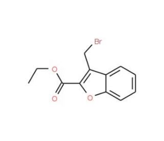 3-Bromomethyl-benzofuran-2-carboxylic acid ethyl ester (CAS 29115-34-2) - chemical structure image