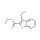 3-Bromomethyl-benzofuran-2-carboxylic acid ethyl ester (CAS 29115-34-2) - chemical structure image