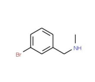 [(3-bromophenyl)methyl](methyl)amine (CAS 67344-77-8) - chemical structure image