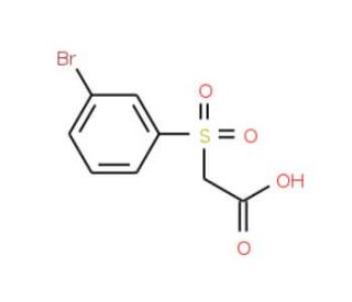 [(3-bromophenyl)sulfonyl]acetic acid - chemical structure image