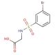 {[(3-bromophenyl)sulfonyl]amino}acetic acid - chemical structure image