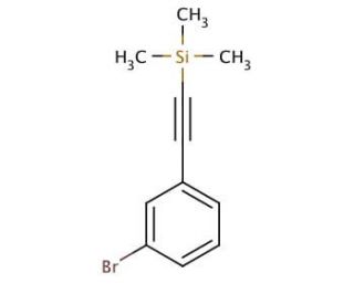 (3-Bromophenylethynyl)trimethylsilane (CAS 3989-13-7) - chemical structure image