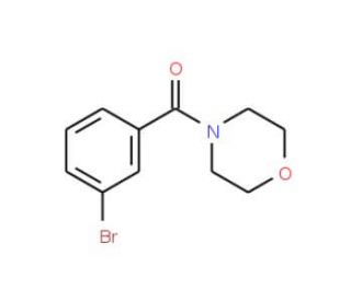 (3-Bromophenyl)(morpholin-4-yl))methanone (CAS 153435-81-5) - chemical structure image