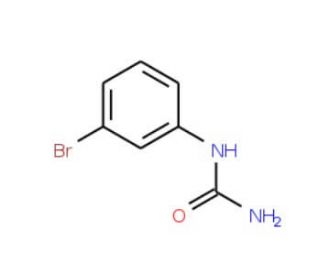 3-Bromophenylurea (CAS 2989-98-2) - chemical structure image