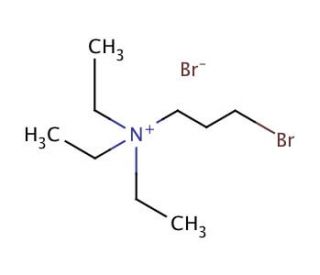 (3-Bromopropyl)triethylammonium bromide (CAS 3720-84-1) - chemical structure image