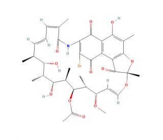 3-Bromorifamycin S (CAS 57375-25-4) - chemical structure image