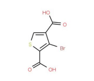 3-Bromothiophen-2,4-dicarboxylic acid (CAS 57233-98-4) - chemical structure image