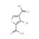3-Bromothiophen-2,4-dicarboxylic acid (CAS 57233-98-4) - chemical structure image