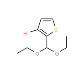 3-Bromothiophene-2-carboxaldehyde diethyl acetal (CAS 34042-95-0) - chemical structure image