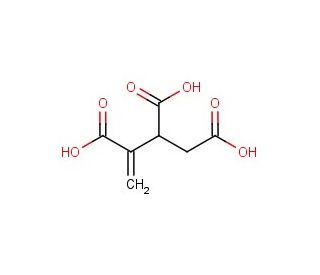 3-Butene-1,2,3-tricarboxylic Acid (CAS 26326-05-6) - chemical structure image