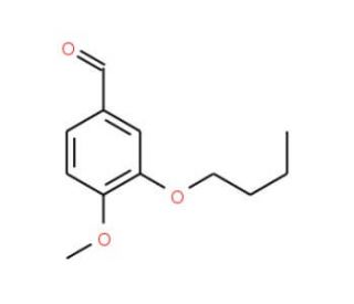 3-butoxy-4-methoxybenzaldehyde (CAS 34127-96-3) - chemical structure image