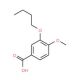 3-Butoxy-4-methoxybenzoic acid (CAS 66924-20-7) - chemical structure image