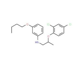 3-Butoxy-N-[2-(2,4-dichlorophenoxy)propyl]aniline - chemical structure image