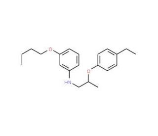 3-Butoxy-N-[2-(4-ethylphenoxy)propyl]aniline - chemical structure image