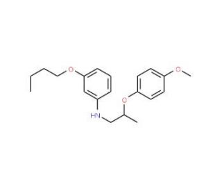 3-Butoxy-N-[2-(4-methoxyphenoxy)propyl]aniline - chemical structure image
