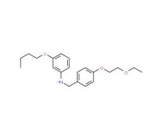 3-Butoxy-N-[4-(2-ethoxyethoxy)benzyl]aniline - chemical structure image